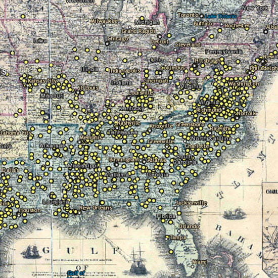 Last Seen: Finding Family After Slavery Map